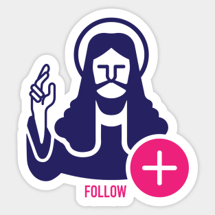 jesus follow request Sticker
